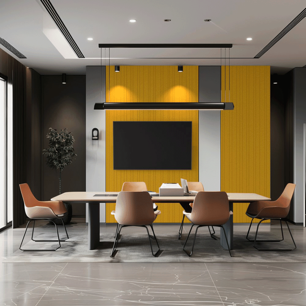 Meeting-Room-3---PET-Groove-Panel---Irregular