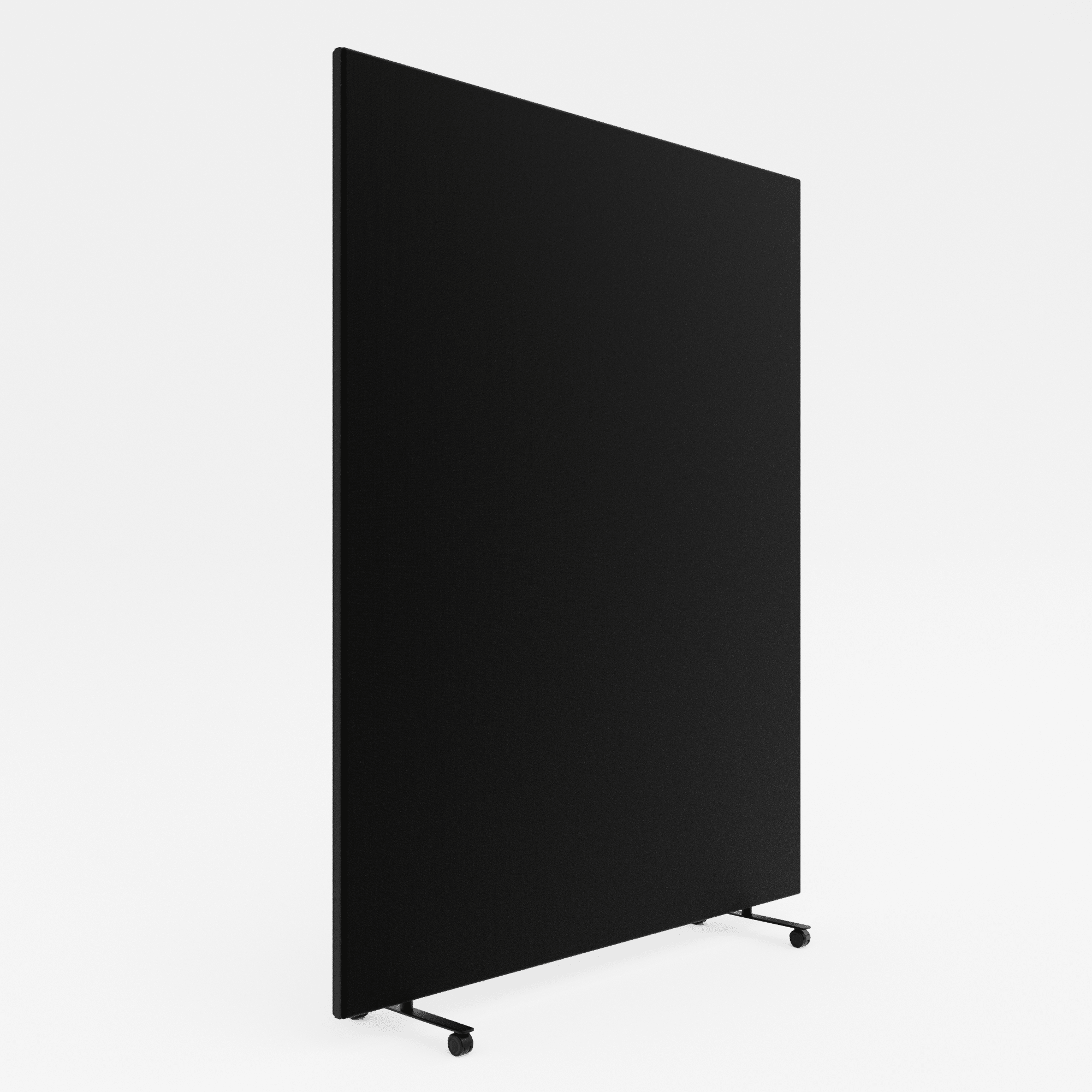 Office-Screen---H2x1.6-with-Castors---Woven-6_Black