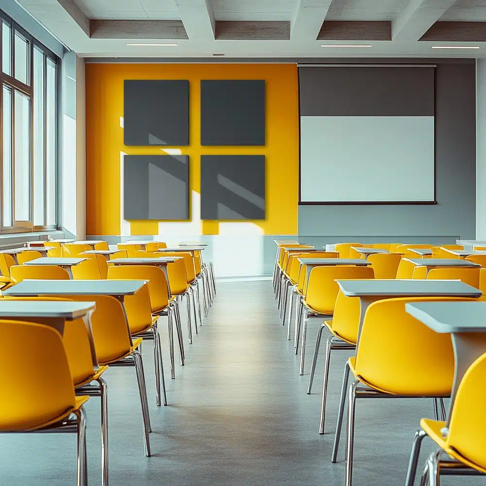 Sunda Wall Square Acoustic Wall Panel in Classrooms